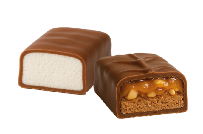Corte de barra de doce